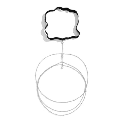 Leisure Beach Pearl Leg Ring Body Chain Women DealSniper.net 01White K0129