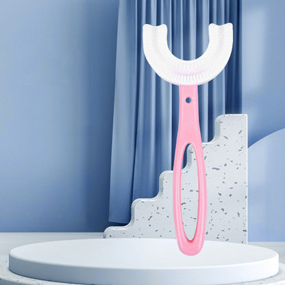 Children's U-shaped Food Grade Soft Rubber Toothbrush Health dealsniper-net
