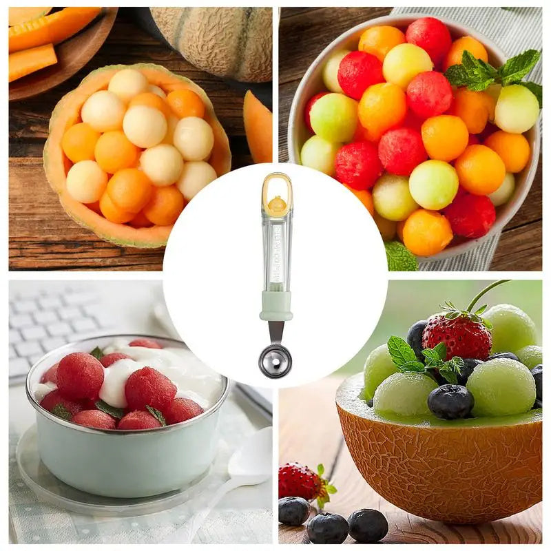 Fruit Baller Scoop Melon Baller Scoop Fruit Ball Cutter Ergonomic Grip Kitchen dealsniper-net