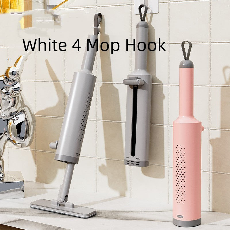 Rotatable Self-Squeeze Mini Mop With Crevice Brush Hand House DealSniper.net White 4 Mop Hook