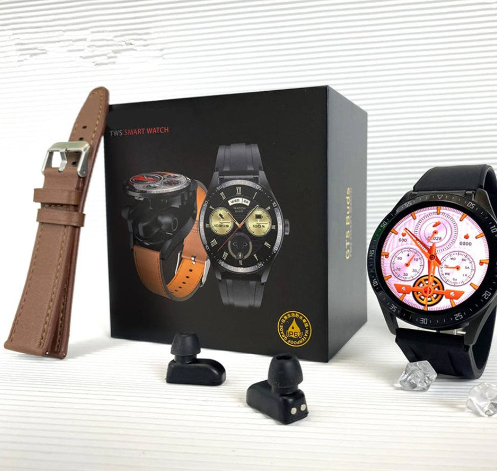 2 In 1 HI-FI Wireless Earphones Men Smart Watch Jewelry Gym From House