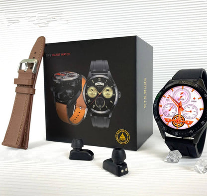 2 In 1 HI-FI Wireless Earphones Men Smart Watch Jewelry Gym From House