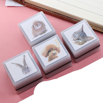 Custom-Made Pet Portrait Stamp DIY For Dog Figure Seal Pets Gym From House