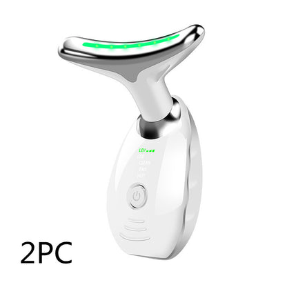 Neck Face Beauty Device Colorful LED Photon Therapy