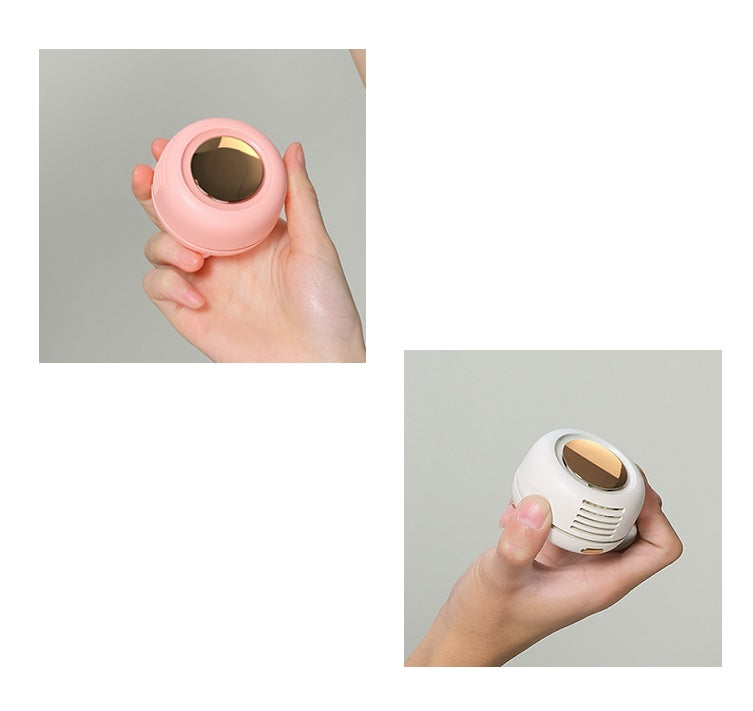 Mini Clip Fan Hanging Waist Neck Fan Air Cooling Gadgets DealSniper.net Pink White 1PCS