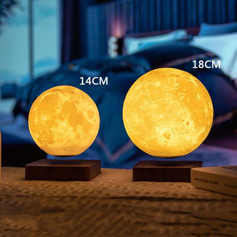 Magnetic Levitation 3D Printing Lunar Lamp Decoration Home Decor Gym From House