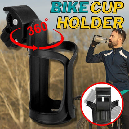 Bike Cup Holder Cycling Beverage Water Bottle Cage Mount Drink Bicycle Handlebar Outdoor DealSniper.net Black Plastic