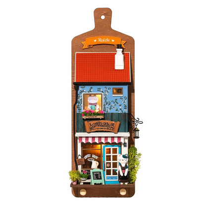 Robotime Rolife Wall Hanging Decoration Love Post Office Stylish Home Deco Kids Girls Miniature House Kits DS019 DS022 Kids dealsniper-net DS019