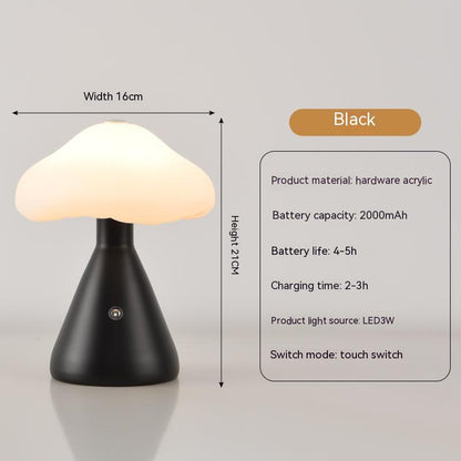 Creative Touch Charging Lamp Atmosphere Home Decor Gym From House Black