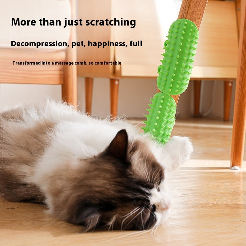 Pets Cat Hair Removal Massage Comb Cats Scratching Pets Gym From House