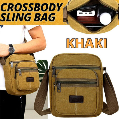 Men's Crossbody Messenger Bag Canvas Bags Casual Shoulder Satchel Handbag Pouch Men DealSniper.net