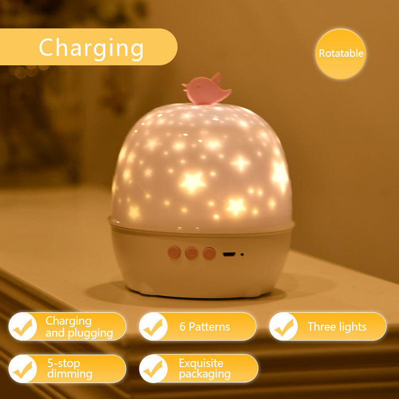 Projection Lamp 6 Kinds Of Projection Patterns Home Decor DealSniper.net USB charging