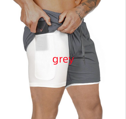 Pocket Compression Shorts Men dealsniper-net Gray S