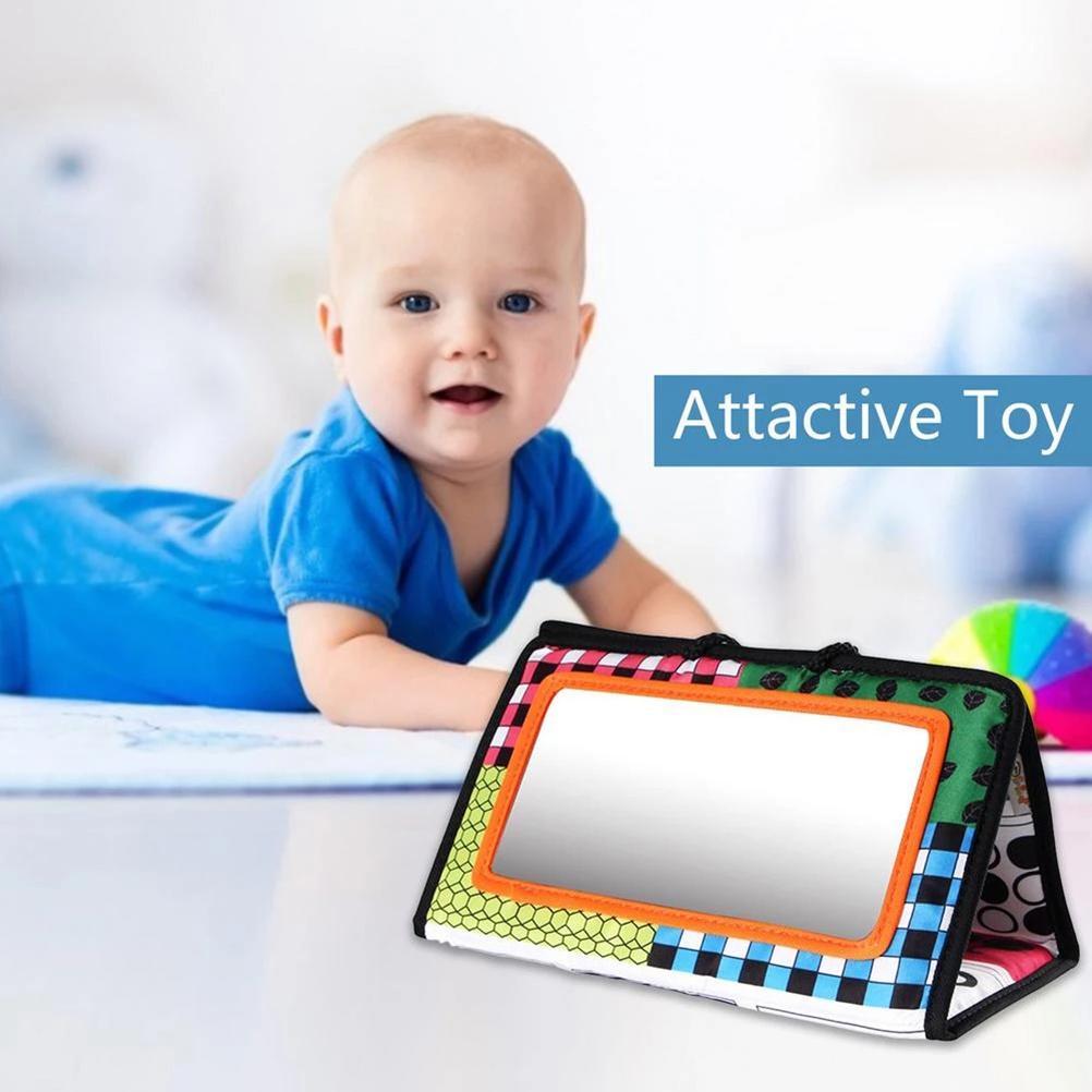 Tummy Time Mirror Toy for Baby High Contrast Activity