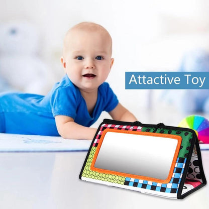 Tummy Time Mirror Toy for Baby High Contrast Activity