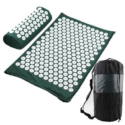 Fitness Yoga Acupuncture Mat Acupuncture Pillow Storage Bag Sports Gym From House Green 3PCS
