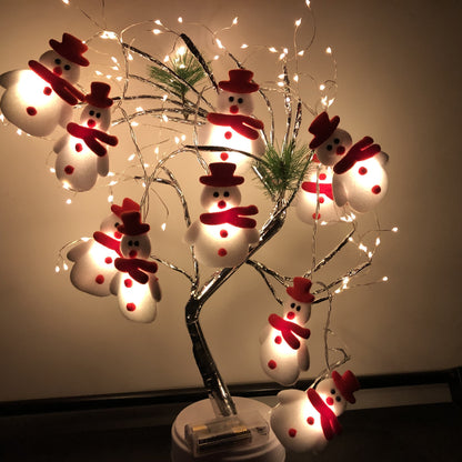 Christmas Decoration Snowman LED String Lights Garland Holidays DealSniper.net