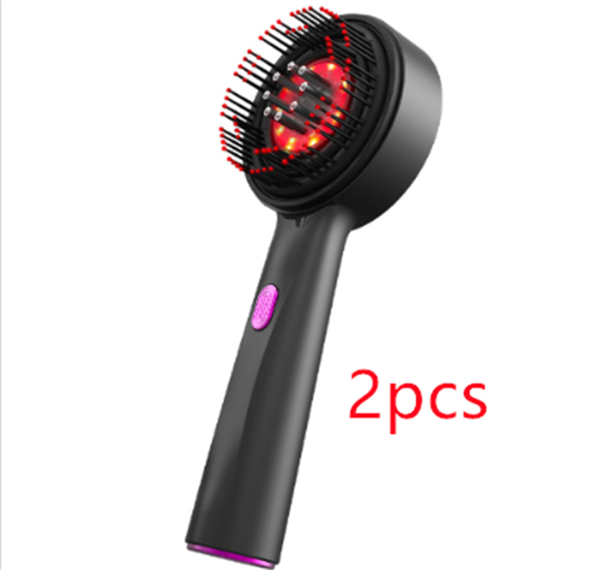 Electric Massage Comb Home Scalp Drain Comb Health DealSniper.net Grey black 2pcs