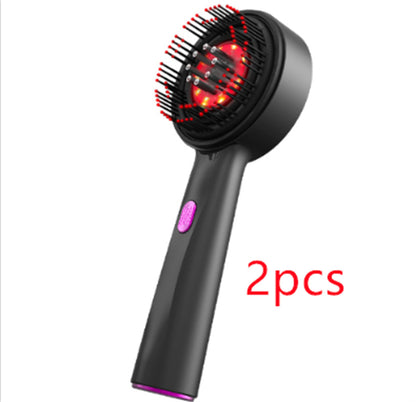 Electric Massage Comb Home Scalp Drain Comb Health DealSniper.net Grey black 2pcs