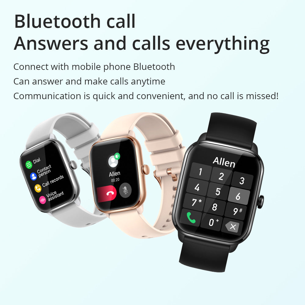 Exercise Heart Rate Meter Step Talk Music Full Screen Smartwatch Electronics DealSniper.net