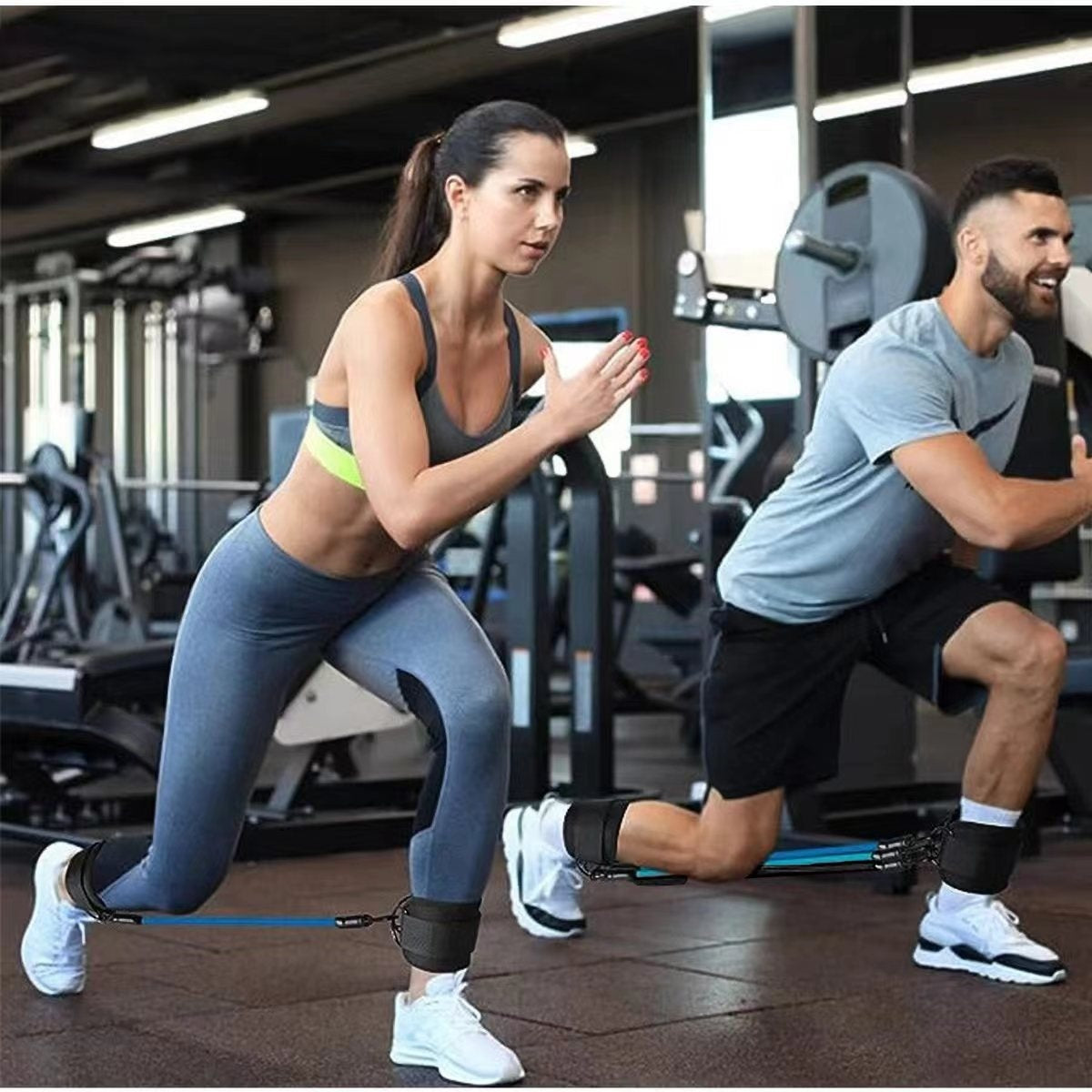 Ankle Strap Resistance Bands Hip Leg Strength Pull Rope Fitness Sports DealSniper.net