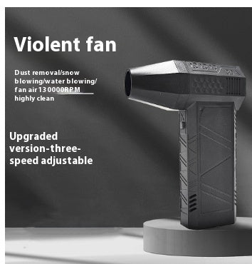 Mini Turbo Violent Fan Dust Blowing Gun House DealSniper.net 4000amh Black