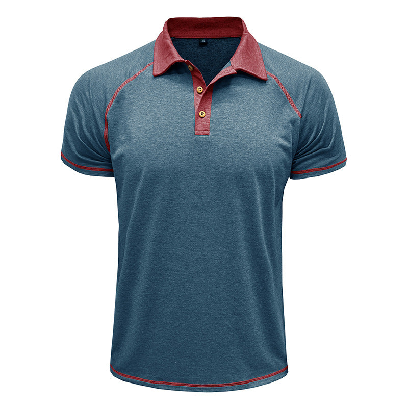 Short-sleeved Lapel T-shirt POLO Bottoming Shirt Men Clothing Men DealSniper.net
