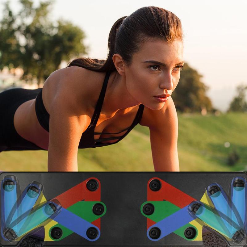 Power Press Push Up Board Nine System Sports Gym From House