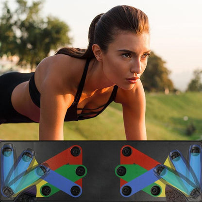 Power Press Push Up Board Nine System Sports Gym From House