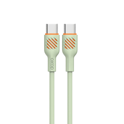 KP-317 Fast-Charging Data Cable 65W Thickened Charging Cable Electronics Gym From House Green Typec to Typec