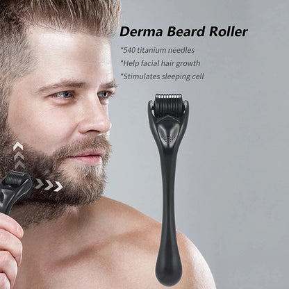 Derma Roller For Hair Beard 540 Titanium Microneedle For Men Men dealsniper-net