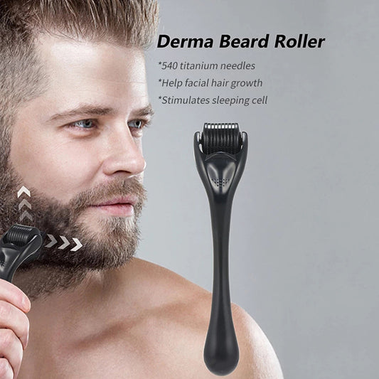Derma Roller For Hair Beard 540 Titanium Microneedle For Men Men dealsniper-net
