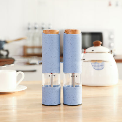 New Wheat Straw Pepper Mill Set Kitchen Gym From House Blue suit