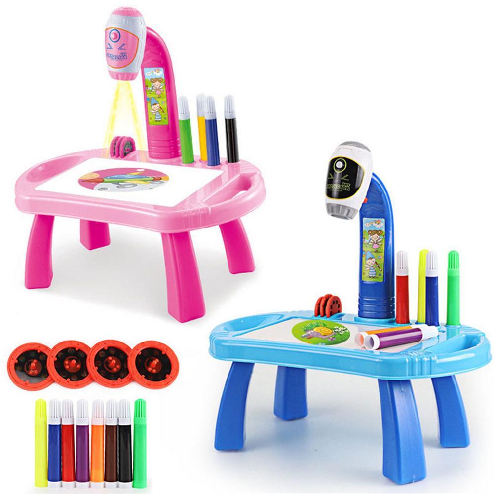 New children's projection painting table Beauty dealsniper-net