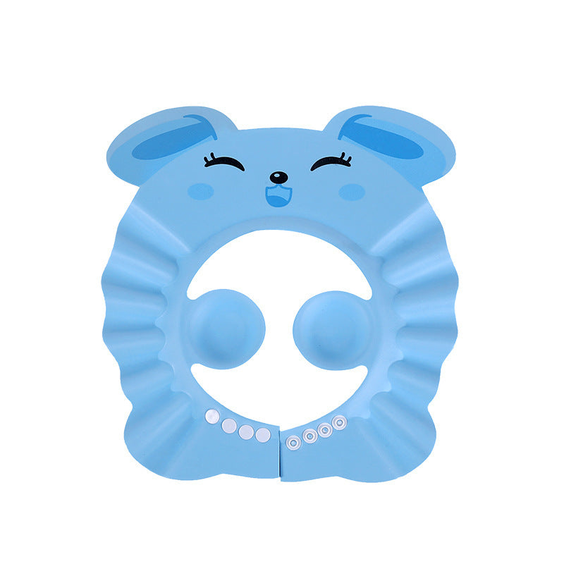 Baby Waterproof Ear Protection Shower Hat Kids DealSniper.net Blue Rabbit Shower Cap