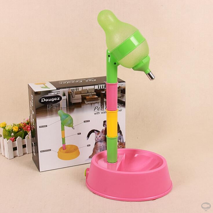 Automatic Pet Water Dispenser Stand Feeder Bowl Pets Gym From House