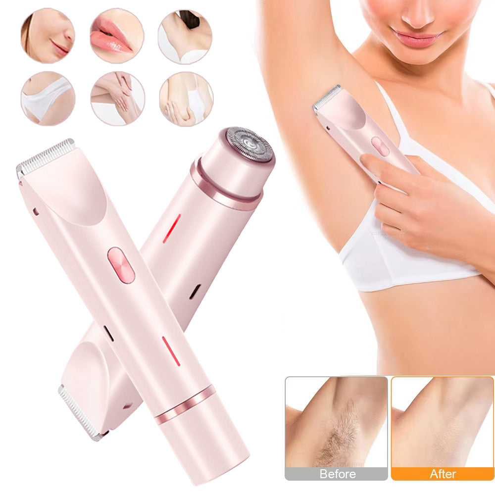 2 In 1 Hair Remover Women's Double Head Shaver Beauty DealSniper.net