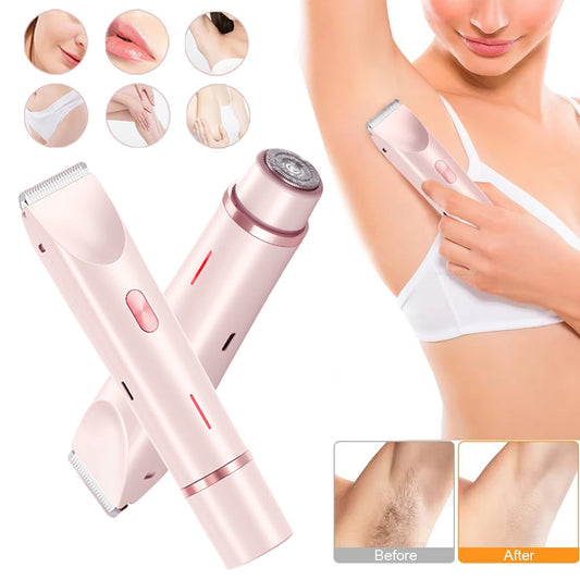 2 In 1 Hair Remover Women's Double Head Shaver Beauty DealSniper.net