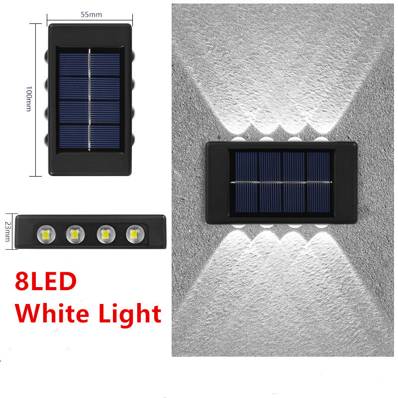 Solar Outdoor Garden Light Up And Down Glowing Atmosphere Garden dealsniper-net 8LED white White 1PCS
