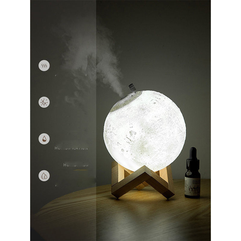 Lunar Humidifier Night Light Bedroom Household Aromatherapy House DealSniper.net