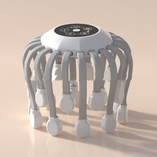 Smart Bluetooth Electric Scalp Massage Instrument Health Gym From House Ivory White Style 1