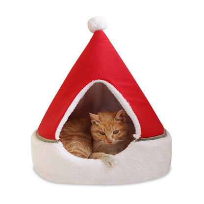 Christmas Tree Pet Bed Winter Warm Pet Nest Pets Gym From House