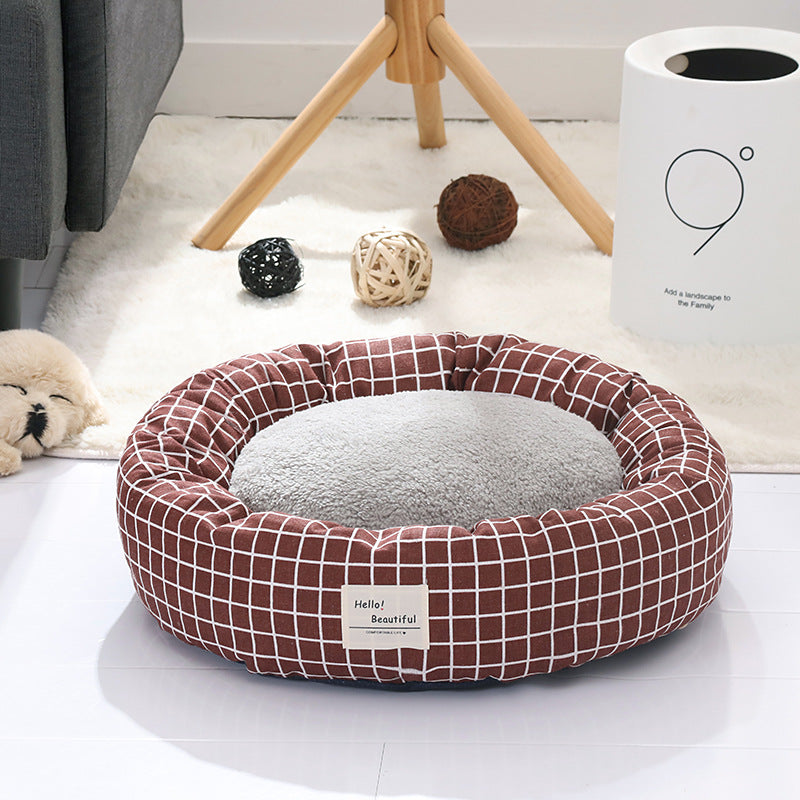 Flax Tart Nest To Keep Warm Pets Pets DealSniper.net Coffee color M