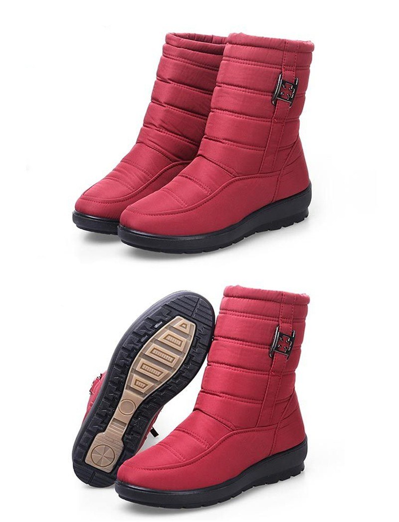 Antiskid Waterproof Women Fashion Boots Women dealsniper-net Red 37