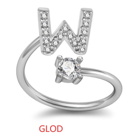 26 Letter English Rings Jewelry