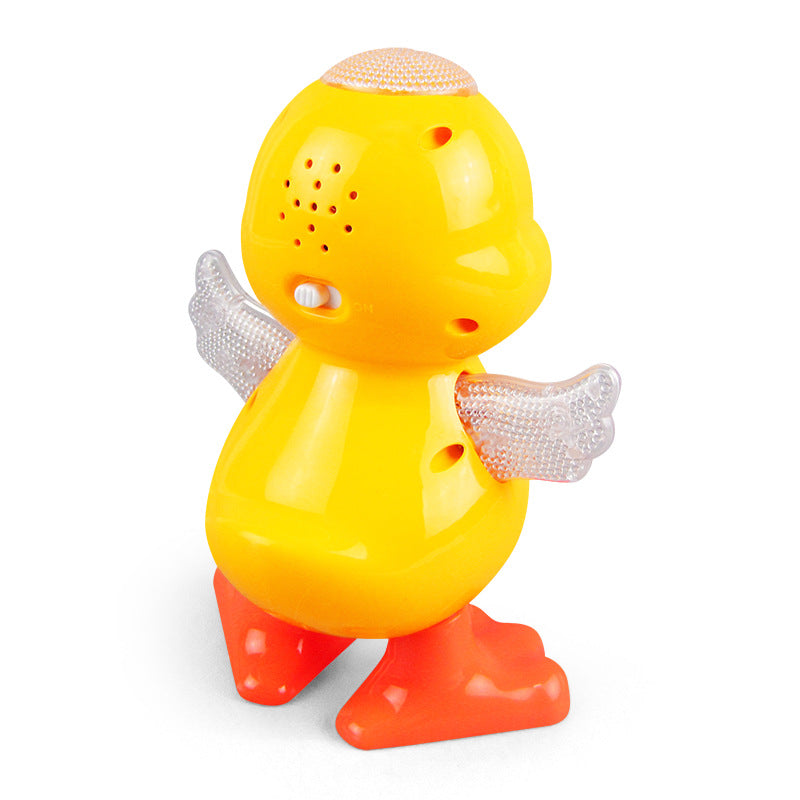Cute Dancing Duck Educational Toy Musical Lighting Doll Kids Gym From House