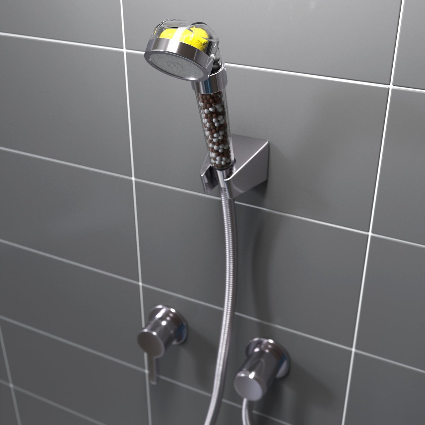 Bathroom Aroma Shower Head Vitamin C Lemon Scent Anion Shower Head Ai Recorder Gym From House