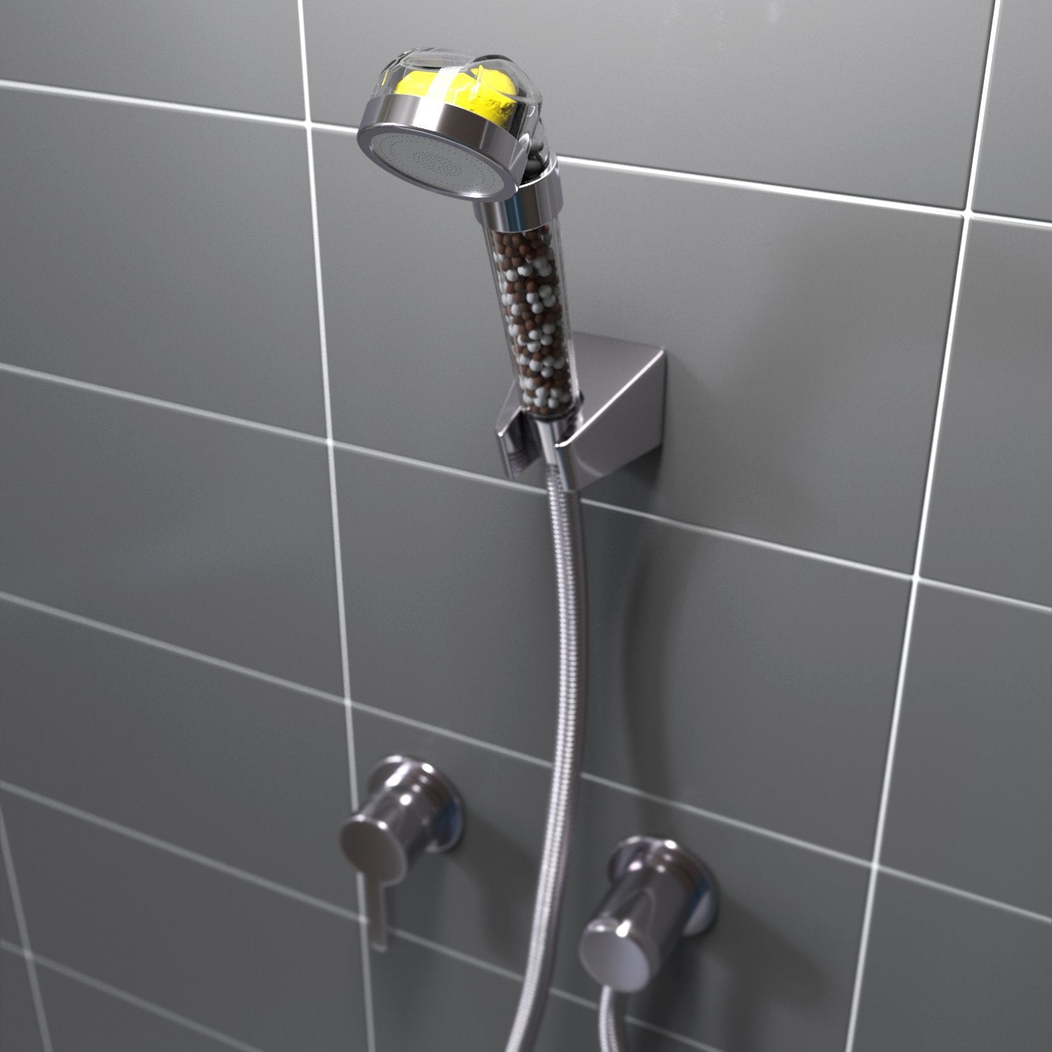 Bathroom Aroma Shower Head Vitamin C Lemon Scent Anion Shower Head Ai Recorder Gym From House
