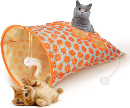 Fashion New Hot Selling Pets Toys Cat Diamond Bag Pets Gym From House Orange
