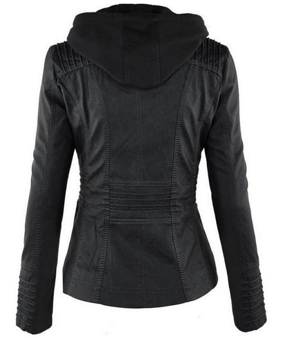 Fashion Detachable Hooded Jacket With Pockets Clothing Women dealsniper-net